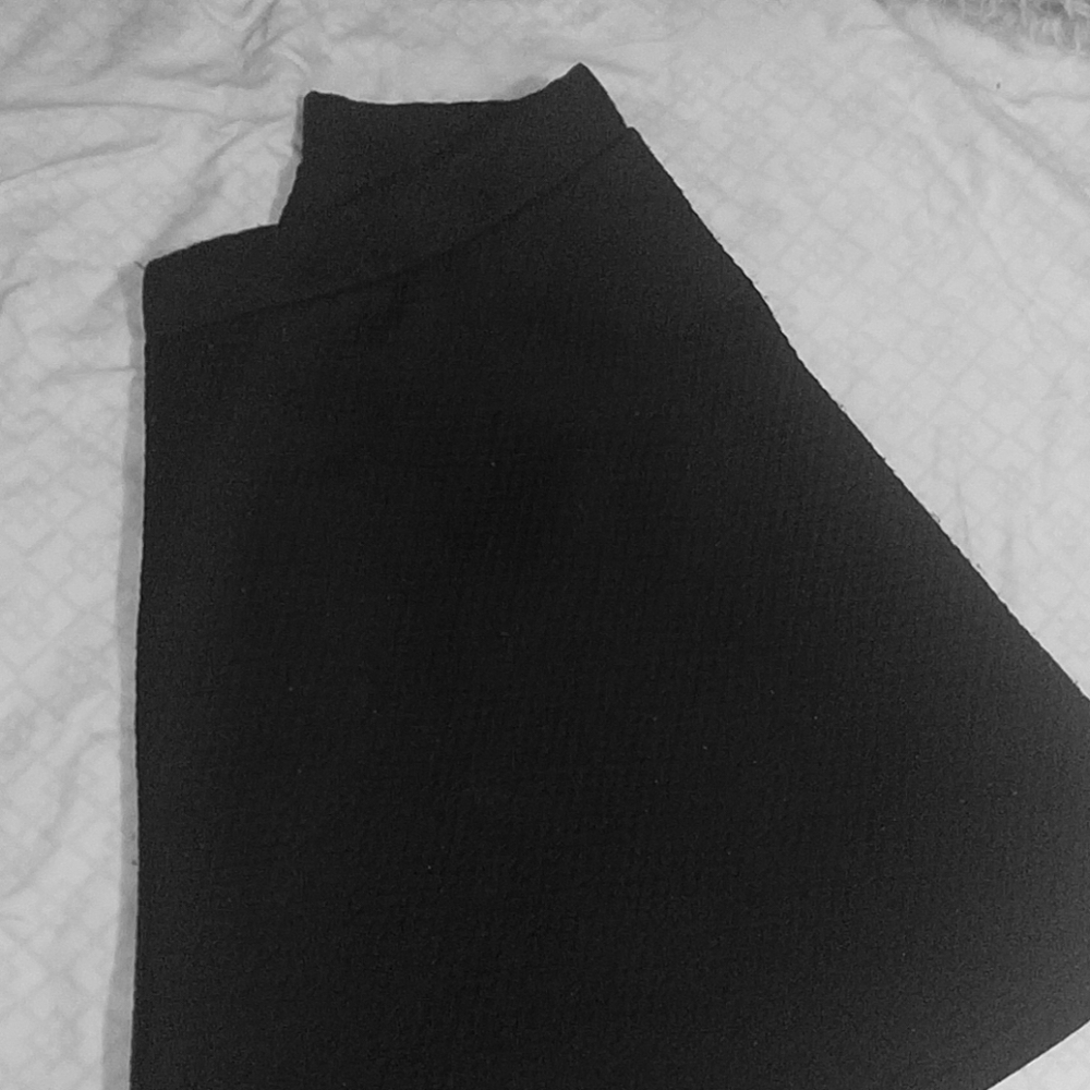A black short skirt